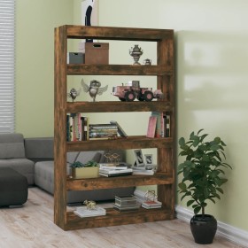 Estantería/divisor de espacios roble ahumado 100x30x166 cm de , Librerías y estanterías - Ref: Foro24-813638, Precio: 106,65 ...