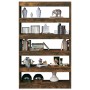 Estantería/divisor de espacios roble ahumado 100x30x166 cm de , Librerías y estanterías - Ref: Foro24-813638, Precio: 106,65 ...