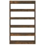 Estantería/divisor de espacios roble ahumado 100x30x166 cm de , Librerías y estanterías - Ref: Foro24-813638, Precio: 106,65 ...