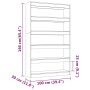 Estantería/divisor de espacios roble ahumado 100x30x166 cm de , Librerías y estanterías - Ref: Foro24-813638, Precio: 106,65 ...