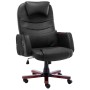 Silla de oficina de cuero sintético negra de , Sillas de oficina - Ref: Foro24-20376, Precio: 235,26 €, Descuento: %
