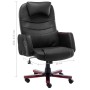 Silla de oficina de cuero sintético negra de , Sillas de oficina - Ref: Foro24-20376, Precio: 235,26 €, Descuento: %