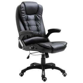 Silla de oficina de cuero sintético negra de , Sillas de oficina - Ref: Foro24-20231, Precio: 244,24 €, Descuento: %