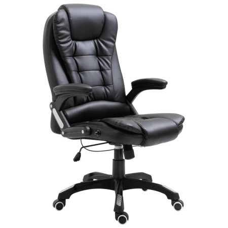 Silla de oficina de cuero sintético negra de , Sillas de oficina - Ref: Foro24-20231, Precio: 244,24 €, Descuento: %