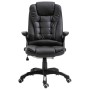 Silla de oficina de cuero sintético negra de , Sillas de oficina - Ref: Foro24-20231, Precio: 244,24 €, Descuento: %