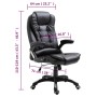 Silla de oficina de cuero sintético negra de , Sillas de oficina - Ref: Foro24-20231, Precio: 244,24 €, Descuento: %