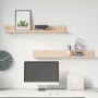 Estantes de pared 2 uds madera maciza de pino 80x11x9 cm de , Estantes y estanterías - Ref: Foro24-823604, Precio: 23,37 €, D...