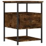 Mesita de noche madera de ingeniería roble ahumado 40x42x56 cm de , Mesitas de noche - Ref: Foro24-826027, Precio: 41,25 €, D...