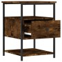 Mesita de noche madera de ingeniería roble ahumado 40x42x56 cm de , Mesitas de noche - Ref: Foro24-826027, Precio: 41,25 €, D...