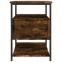 Mesita de noche madera de ingeniería roble ahumado 40x42x56 cm de , Mesitas de noche - Ref: Foro24-826027, Precio: 41,25 €, D...