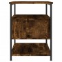 Mesita de noche madera de ingeniería roble ahumado 40x42x56 cm de , Mesitas de noche - Ref: Foro24-826027, Precio: 41,25 €, D...