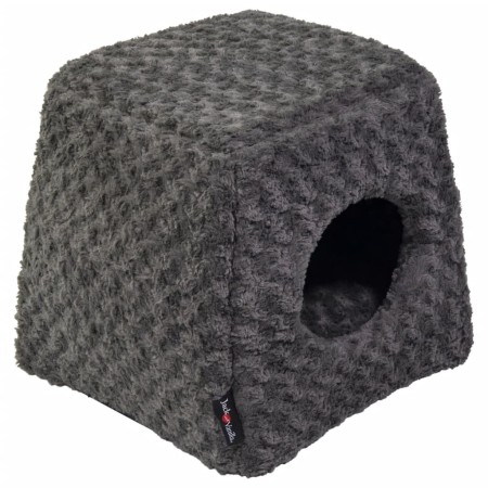 Jack and Vanilla Cueva para mascotas Softy S roseta gris 40x40x39 cm de , Camas para gatos - Ref: Foro24-444141, Precio: 45,7...