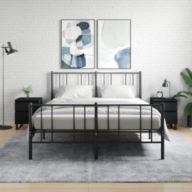 Mesitas de noche 2 uds madera de ingeniería negro 40x35x50 cm de , Mesitas de noche - Ref: Foro24-830687, Precio: 99,73 €, De...