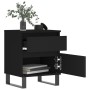 Mesitas de noche 2 uds madera de ingeniería negro 40x35x50 cm de , Mesitas de noche - Ref: Foro24-830687, Precio: 99,73 €, De...