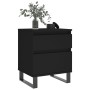 Mesitas de noche 2 uds madera de ingeniería negro 40x35x50 cm de , Mesitas de noche - Ref: Foro24-830687, Precio: 99,73 €, De...