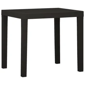 Mesa de jardín de plástico gris antracita 79x65x72 cm de vidaXL, Mesas de jardín - Ref: Foro24-315845, Precio: 77,92 €, Descu...