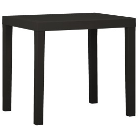 Mesa de jardín de plástico gris antracita 79x65x72 cm de vidaXL, Mesas de jardín - Ref: Foro24-315845, Precio: 76,08 €, Descu...