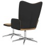Silla de relax con taburete terciopelo y PVC marrón de , Sillones - Ref: Foro24-327872, Precio: 103,78 €, Descuento: %