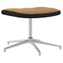 Silla de relax con taburete terciopelo y PVC marrón de , Sillones - Ref: Foro24-327872, Precio: 103,78 €, Descuento: %