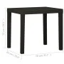 Mesa de jardín de plástico gris antracita 79x65x72 cm de vidaXL, Mesas de jardín - Ref: Foro24-315845, Precio: 77,92 €, Descu...