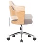 Silla de comedor giratoria de madera curvada y tela gris taupe de , Sillas de comedor - Ref: Foro24-287432, Precio: 139,88 €,...