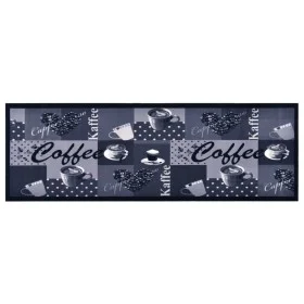 Alfombra de cocina lavable Coffee azul 60x180 cm de vidaXL, Felpudos - Ref: Foro24-315968, Precio: 36,11 €, Descuento: %