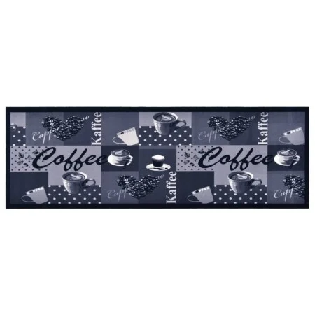 Alfombra de cocina lavable Coffee azul 60x180 cm de vidaXL, Felpudos - Ref: Foro24-315968, Precio: 36,11 €, Descuento: %