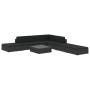 Set de sofás de jardín 8 piezas y cojines ratán sintético negro de , Conjuntos de jardín - Ref: Foro24-46748, Precio: 671,11 ...