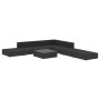 Set de sofás de jardín 8 piezas y cojines ratán sintético negro de , Conjuntos de jardín - Ref: Foro24-46748, Precio: 671,11 ...