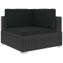 Set de sofás de jardín 8 piezas y cojines ratán sintético negro de , Conjuntos de jardín - Ref: Foro24-46748, Precio: 671,11 ...