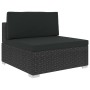 Set de sofás de jardín 8 piezas y cojines ratán sintético negro de , Conjuntos de jardín - Ref: Foro24-46748, Precio: 671,11 ...
