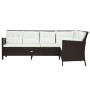 Set muebles de jardín 3 pzas y cojines ratán sintético marrón de , Conjuntos de jardín - Ref: Foro24-48153, Precio: 664,96 €,...