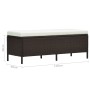 Set muebles de jardín 3 pzas y cojines ratán sintético marrón de , Conjuntos de jardín - Ref: Foro24-48153, Precio: 664,96 €,...