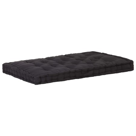 Cojín para palés algodón negro 120x80x10 cm de , Cojines para sillas y sofás - Ref: Foro24-48674, Precio: 59,59 €, Descuento: %