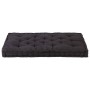 Cojín para palés algodón negro 120x80x10 cm de , Cojines para sillas y sofás - Ref: Foro24-48674, Precio: 59,59 €, Descuento: %