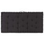 Cojín para palés algodón negro 120x80x10 cm de , Cojines para sillas y sofás - Ref: Foro24-48674, Precio: 59,59 €, Descuento: %
