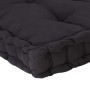 Cojín para palés algodón negro 120x80x10 cm de , Cojines para sillas y sofás - Ref: Foro24-48674, Precio: 59,59 €, Descuento: %