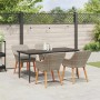 Conjunto de Comedor de Jardín 5 pcs Gris Claro ratán sintético en Mesas de jardín | Comprar online en Foru.es