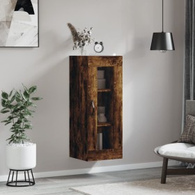 Armario de pared roble ahumado 34,5x34x90 cm de , Aparadores - Ref: Foro24-835007, Precio: 52,94 €, Descuento: %