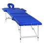 Mesa camilla de masaje de aluminio plegable de tres cuerpos azúles de , Mesas de masaje - Ref: Foro24-110090, Precio: 185,75 ...
