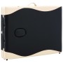 Camilla de masaje plegable 3 zonas madera negro y beige de , Mesas de masaje - Ref: Foro24-110213, Precio: 157,36 €, Descuent...