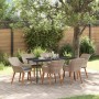 Conjunto de Comedor de Jardín 7 pcs Gris Claro ratán sintético en Mesas de jardín | Comprar online en Foru.es