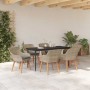 Conjunto de Comedor de Jardín 7 pcs Gris Claro ratán sintético en Mesas de jardín | Comprar online en Foru.es