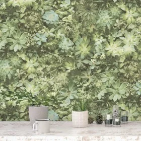 Evergreen Papel pintado Succulent verde y beige de Noordwand, Papel pintado - Ref: Foro24-434273, Precio: 28,34 €, Descuento: %