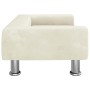 Cama para perros de terciopelo crema 70x45x26,5 cm de , Camas para perros - Ref: Foro24-171924, Precio: 77,96 €, Descuento: %