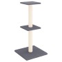 Rascador para gatos con postes de sisal gris oscuro 73 cm de , Mobiliario para gatos - Ref: Foro24-172036, Precio: 28,08 €, D...