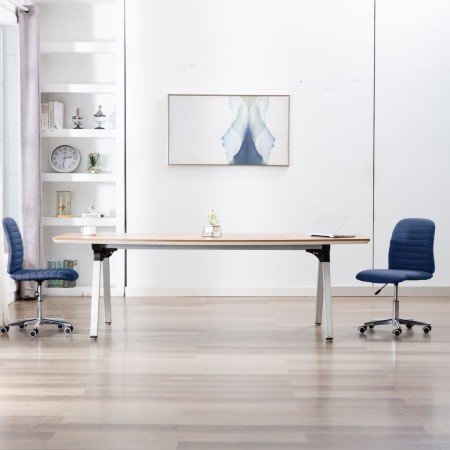 Sillas de comedor 2 unidades tela azul de , Sillas de comedor - Ref: Foro24-283603, Precio: 118,97 €, Descuento: %