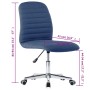 Sillas de comedor 2 unidades tela azul de , Sillas de comedor - Ref: Foro24-283603, Precio: 118,97 €, Descuento: %