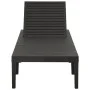 Anthrazitgraue Sonnenliege aus Kunststoff von vidaXL, Liegen - Ref: Foro24-315827, Preis: 141,35 €, Rabatt: %