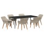 Conjunto de Comedor de Jardín 7 pcs Gris Claro ratán sintético en Mesas de jardín | Comprar online en Foru.es